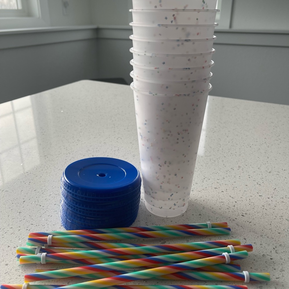 Confetti Plastic Tumblers